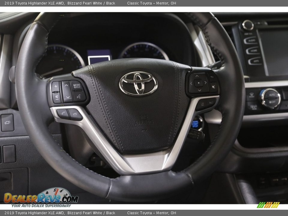 2019 Toyota Highlander XLE AWD Blizzard Pearl White / Black Photo #7