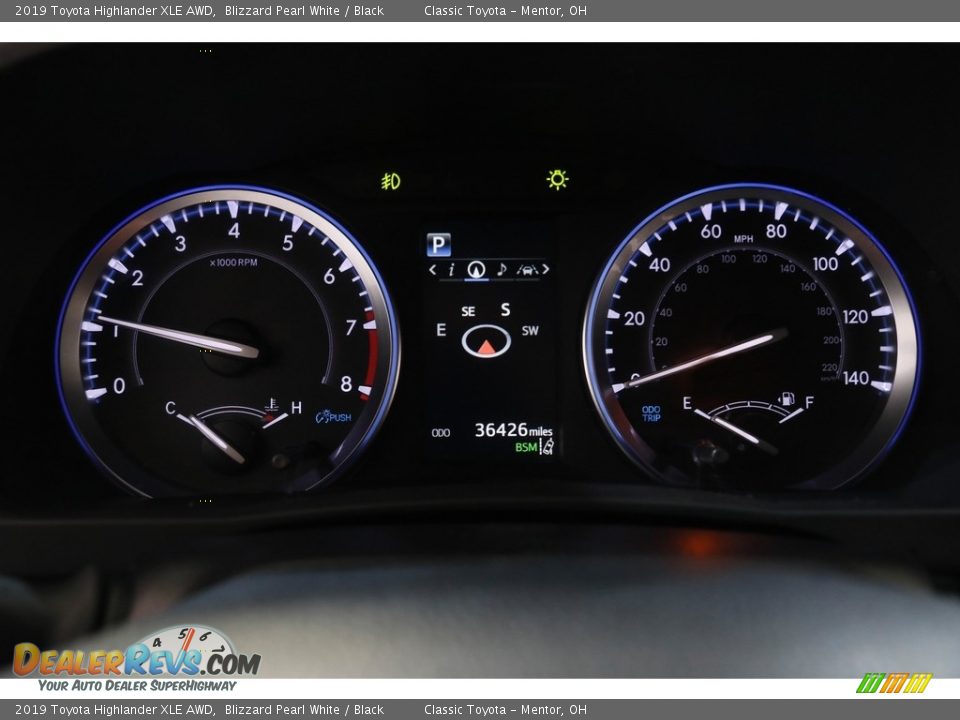 2019 Toyota Highlander XLE AWD Blizzard Pearl White / Black Photo #8