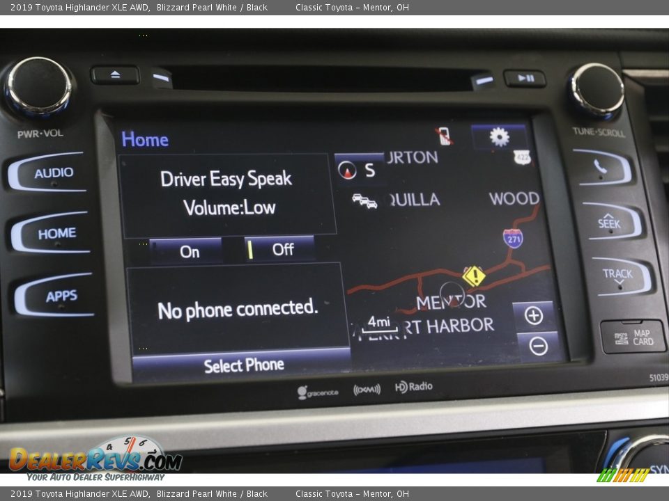 2019 Toyota Highlander XLE AWD Blizzard Pearl White / Black Photo #10