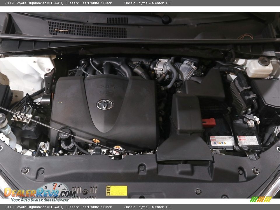 2019 Toyota Highlander XLE AWD Blizzard Pearl White / Black Photo #22