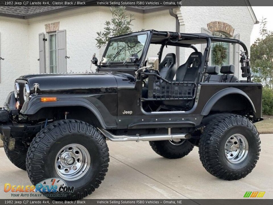 Classic Black 1982 Jeep CJ7 Laredo 4x4 Photo #1