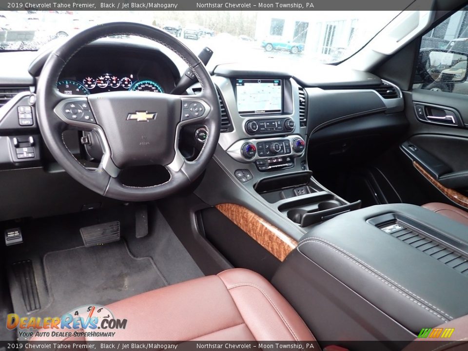 Jet Black/Mahogany Interior - 2019 Chevrolet Tahoe Premier Photo #23