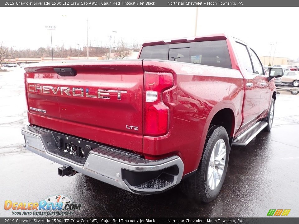 2019 Chevrolet Silverado 1500 LTZ Crew Cab 4WD Cajun Red Tintcoat / Jet Black Photo #7