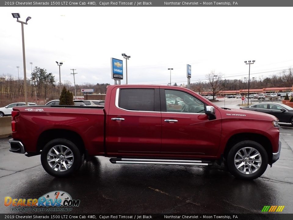 2019 Chevrolet Silverado 1500 LTZ Crew Cab 4WD Cajun Red Tintcoat / Jet Black Photo #9