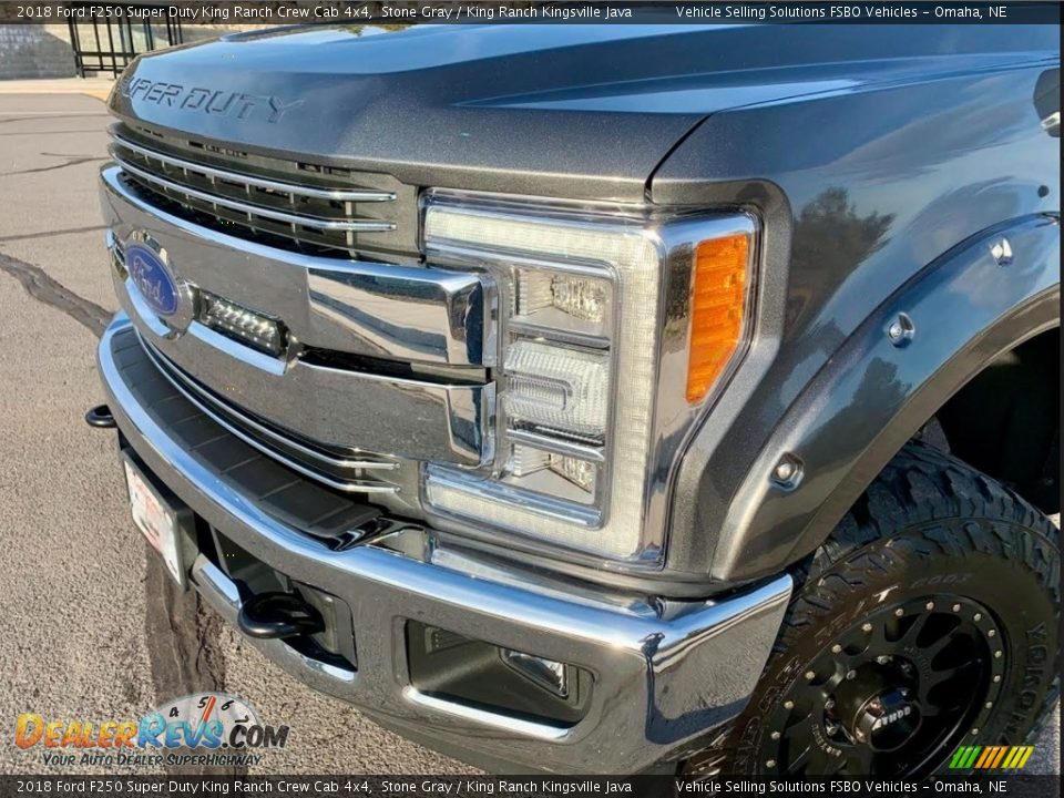 2018 Ford F250 Super Duty King Ranch Crew Cab 4x4 Stone Gray / King Ranch Kingsville Java Photo #3
