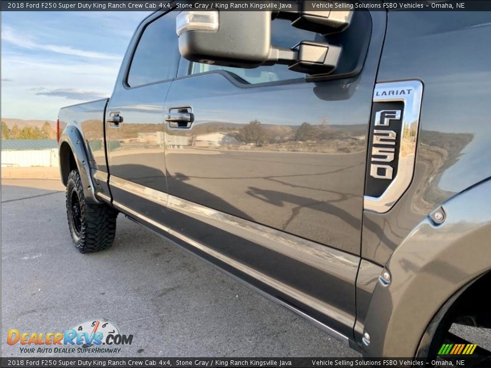 2018 Ford F250 Super Duty King Ranch Crew Cab 4x4 Stone Gray / King Ranch Kingsville Java Photo #4