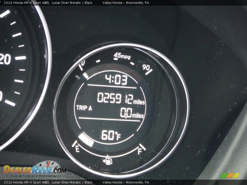 2019 Honda HR-V Sport AWD Lunar Silver Metallic / Black Photo #28
