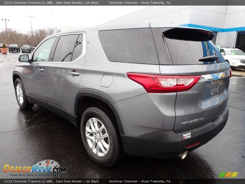 2019 Chevrolet Traverse LS AWD Satin Steel Metallic / Jet Black Photo #4