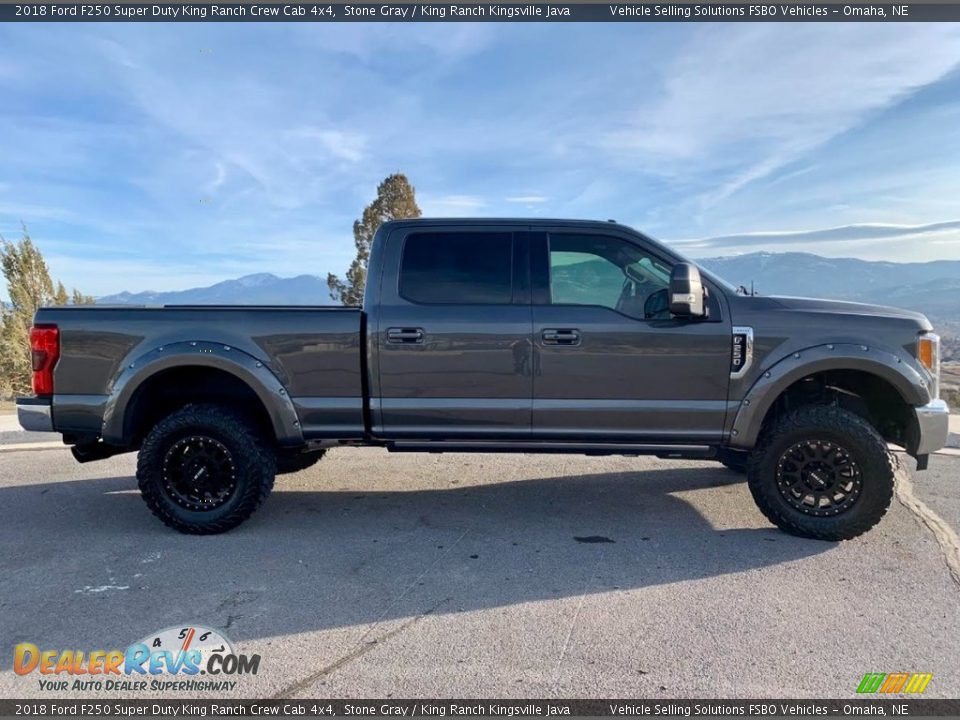 2018 Ford F250 Super Duty King Ranch Crew Cab 4x4 Stone Gray / King Ranch Kingsville Java Photo #14