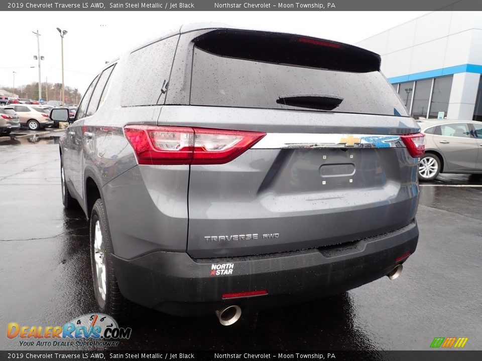 2019 Chevrolet Traverse LS AWD Satin Steel Metallic / Jet Black Photo #5