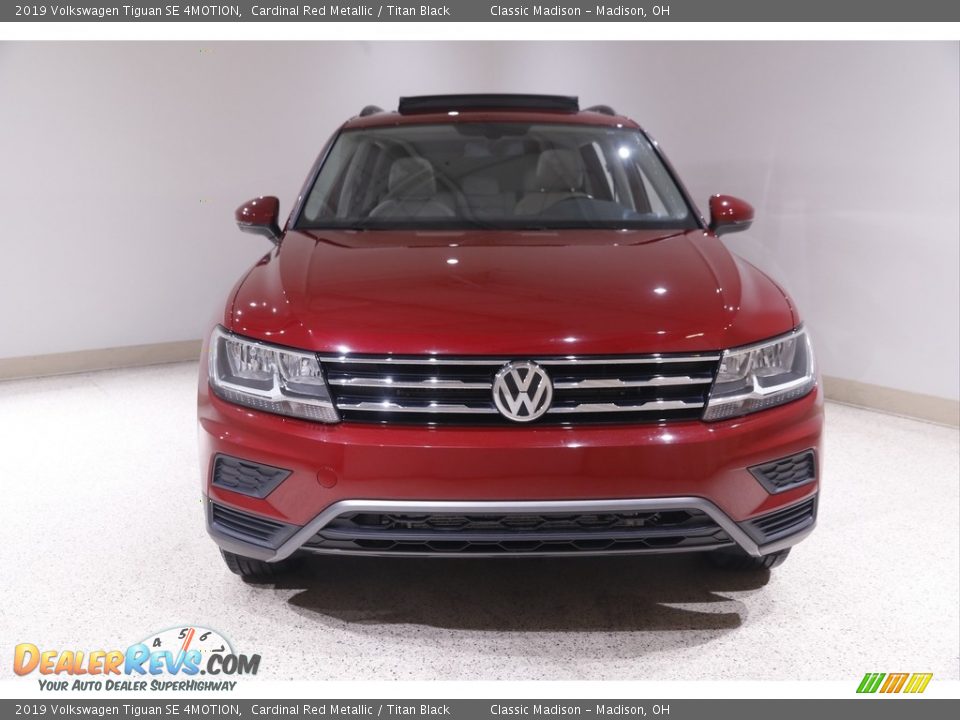 2019 Volkswagen Tiguan SE 4MOTION Cardinal Red Metallic / Titan Black Photo #2