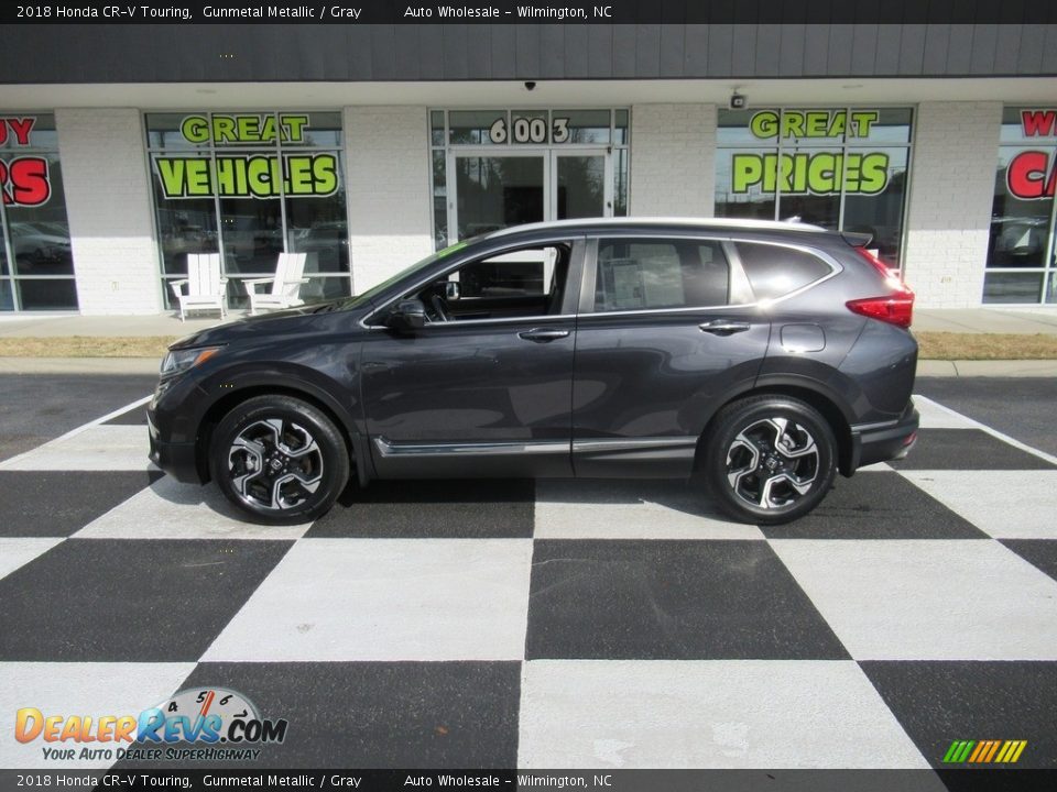 2018 Honda CR-V Touring Gunmetal Metallic / Gray Photo #1