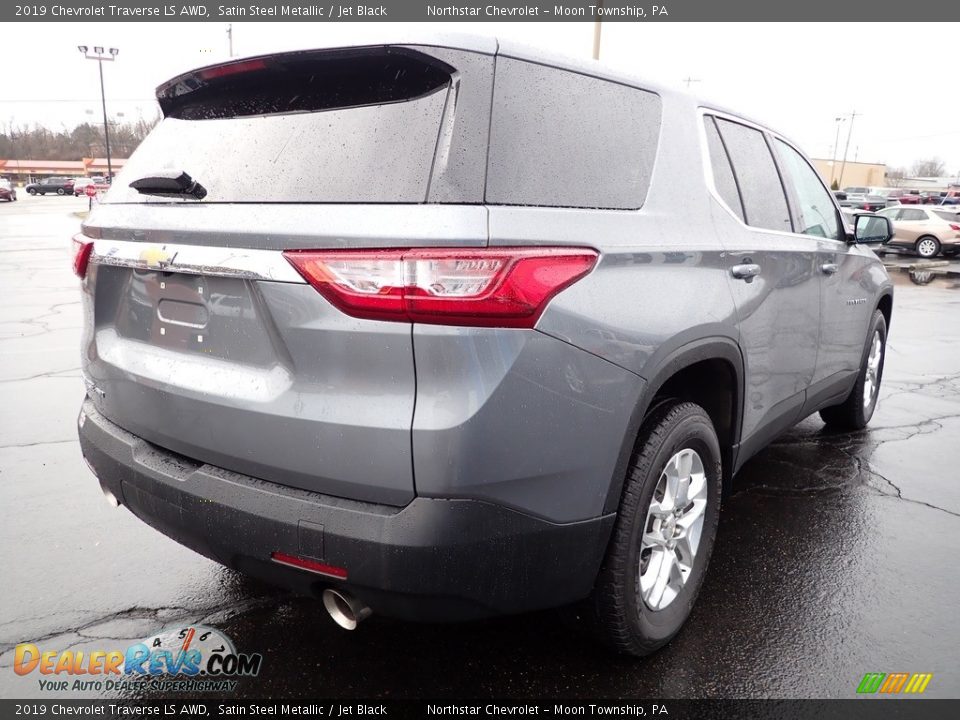 2019 Chevrolet Traverse LS AWD Satin Steel Metallic / Jet Black Photo #8