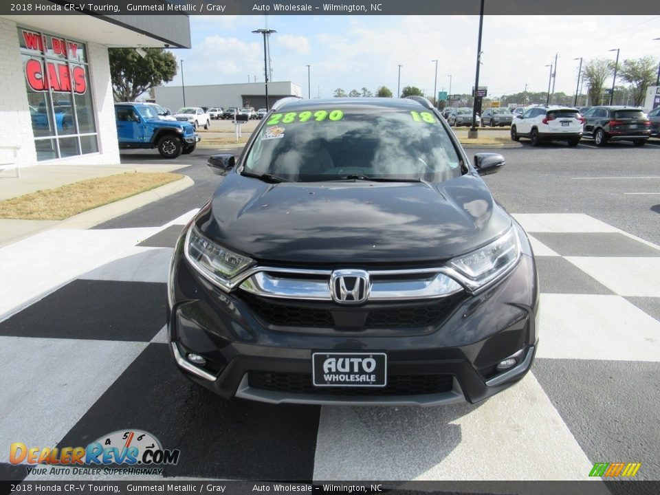 2018 Honda CR-V Touring Gunmetal Metallic / Gray Photo #2