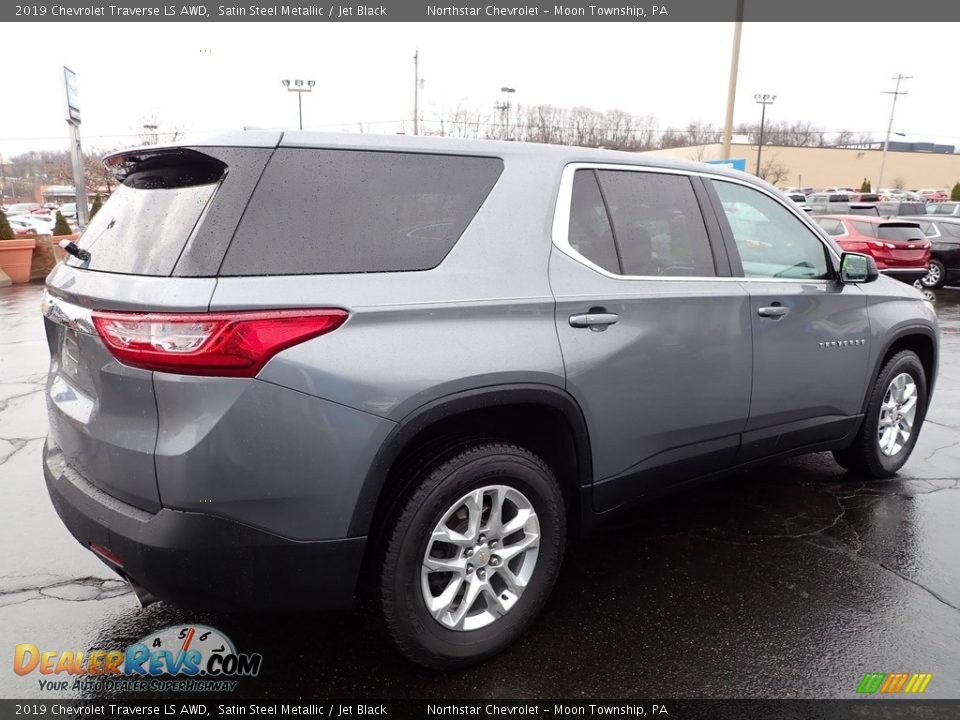 2019 Chevrolet Traverse LS AWD Satin Steel Metallic / Jet Black Photo #9