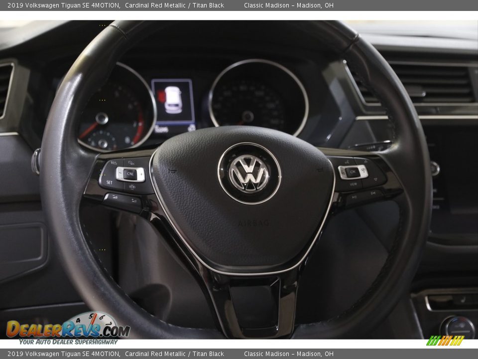 2019 Volkswagen Tiguan SE 4MOTION Cardinal Red Metallic / Titan Black Photo #7