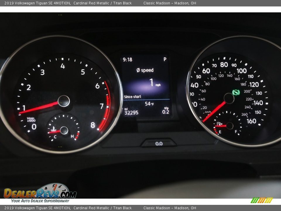 2019 Volkswagen Tiguan SE 4MOTION Cardinal Red Metallic / Titan Black Photo #8