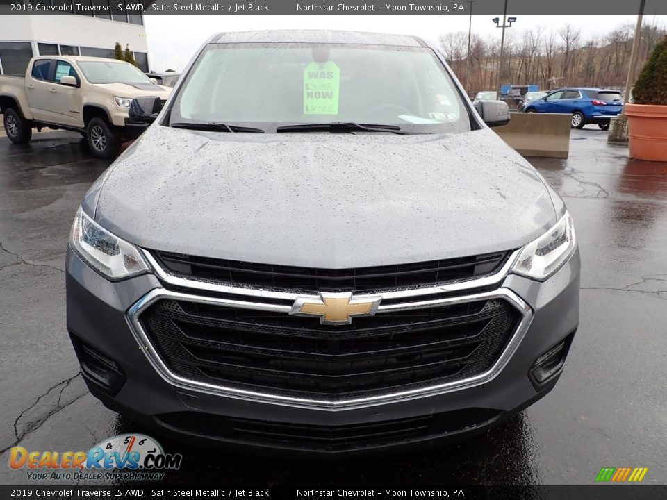 2019 Chevrolet Traverse LS AWD Satin Steel Metallic / Jet Black Photo #13