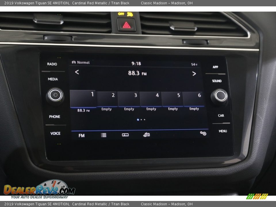 2019 Volkswagen Tiguan SE 4MOTION Cardinal Red Metallic / Titan Black Photo #10