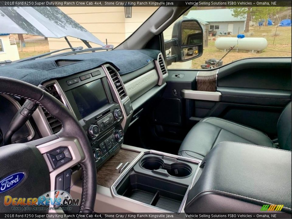 2018 Ford F250 Super Duty King Ranch Crew Cab 4x4 Stone Gray / King Ranch Kingsville Java Photo #23