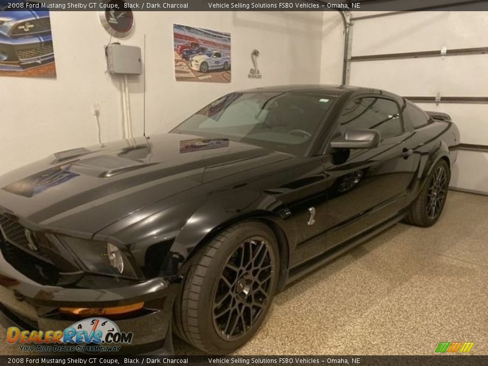 2008 Ford Mustang Shelby GT Coupe Black / Dark Charcoal Photo #1