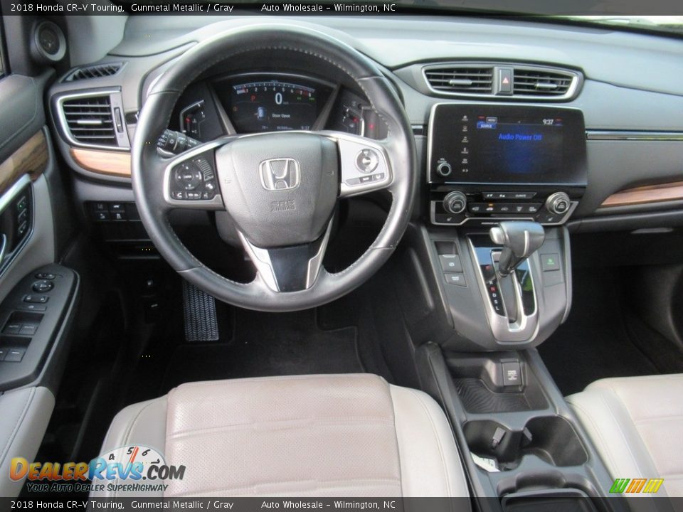 2018 Honda CR-V Touring Gunmetal Metallic / Gray Photo #15