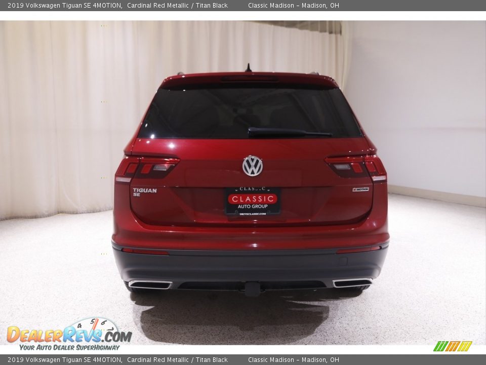 2019 Volkswagen Tiguan SE 4MOTION Cardinal Red Metallic / Titan Black Photo #18