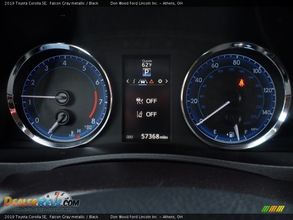 2019 Toyota Corolla SE Falcon Gray metallic / Black Photo #28