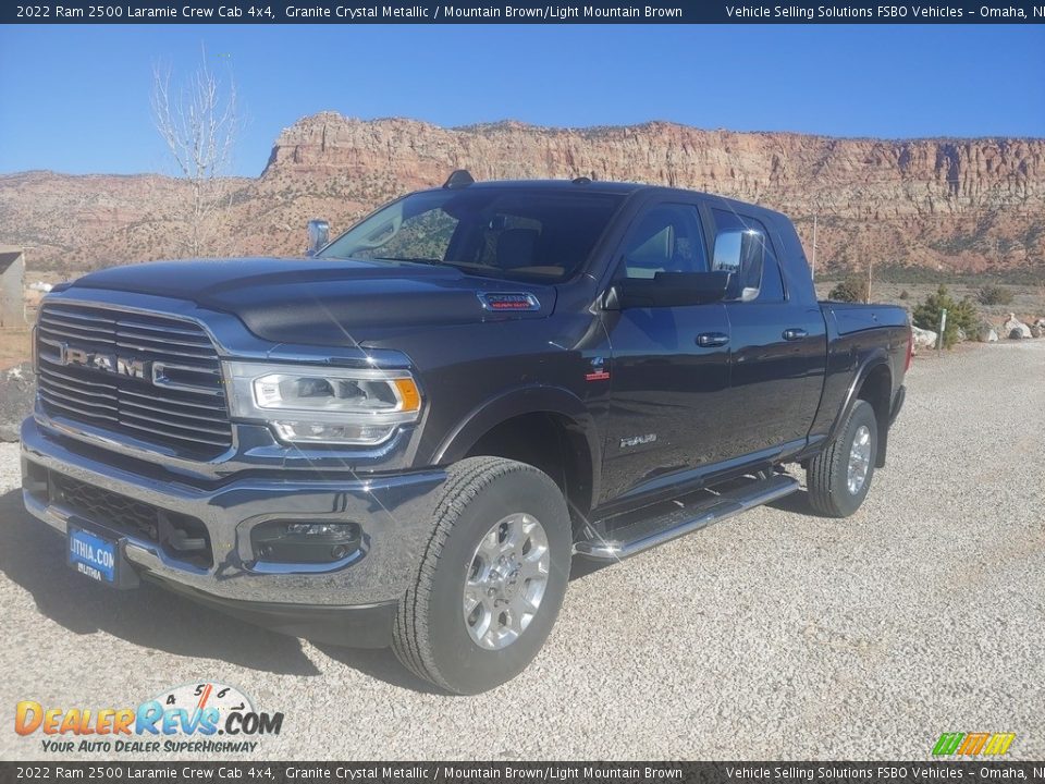 2022 Ram 2500 Laramie Crew Cab 4x4 Granite Crystal Metallic / Mountain Brown/Light Mountain Brown Photo #1