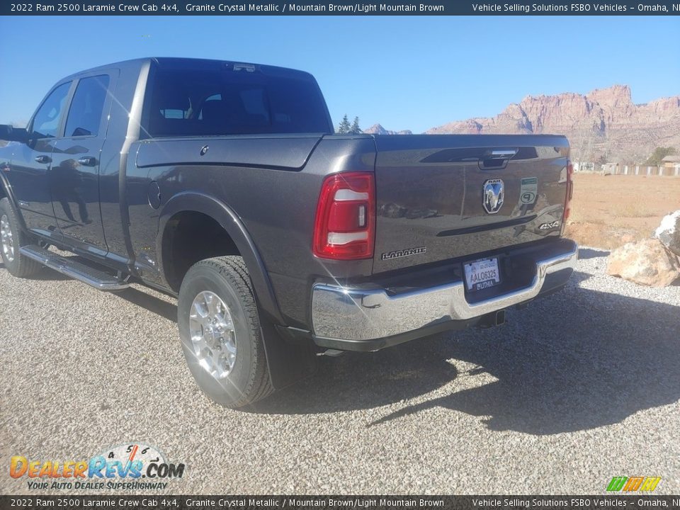 2022 Ram 2500 Laramie Crew Cab 4x4 Granite Crystal Metallic / Mountain Brown/Light Mountain Brown Photo #2