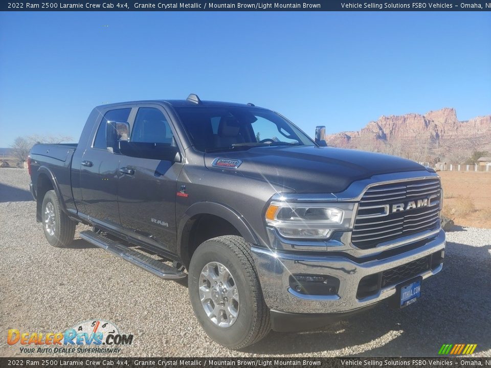 2022 Ram 2500 Laramie Crew Cab 4x4 Granite Crystal Metallic / Mountain Brown/Light Mountain Brown Photo #4