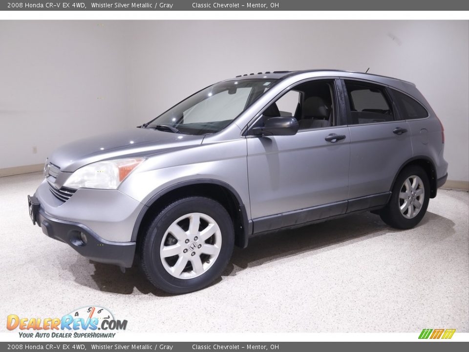 2008 Honda CR-V EX 4WD Whistler Silver Metallic / Gray Photo #3