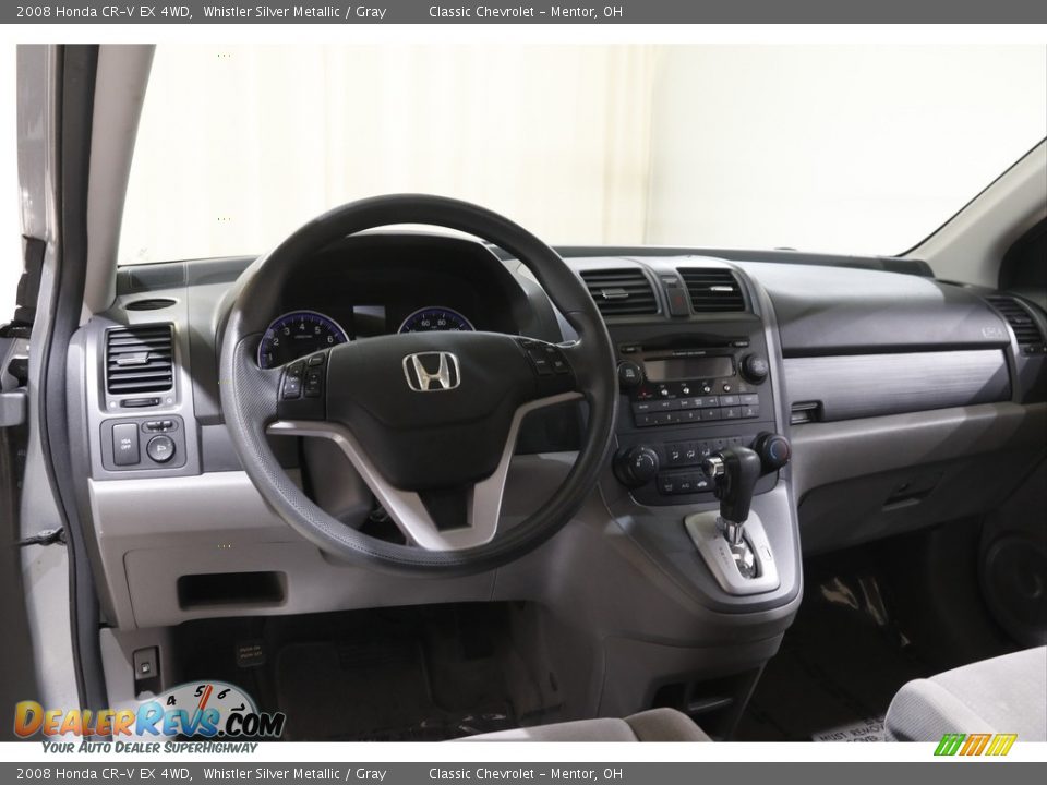2008 Honda CR-V EX 4WD Whistler Silver Metallic / Gray Photo #6