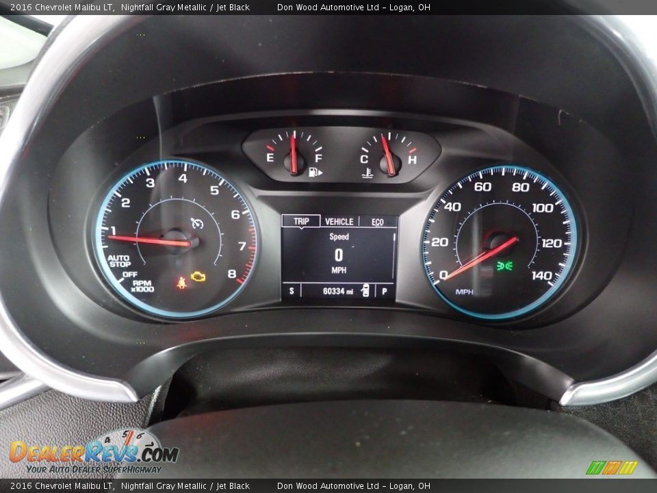 2016 Chevrolet Malibu LT Nightfall Gray Metallic / Jet Black Photo #19