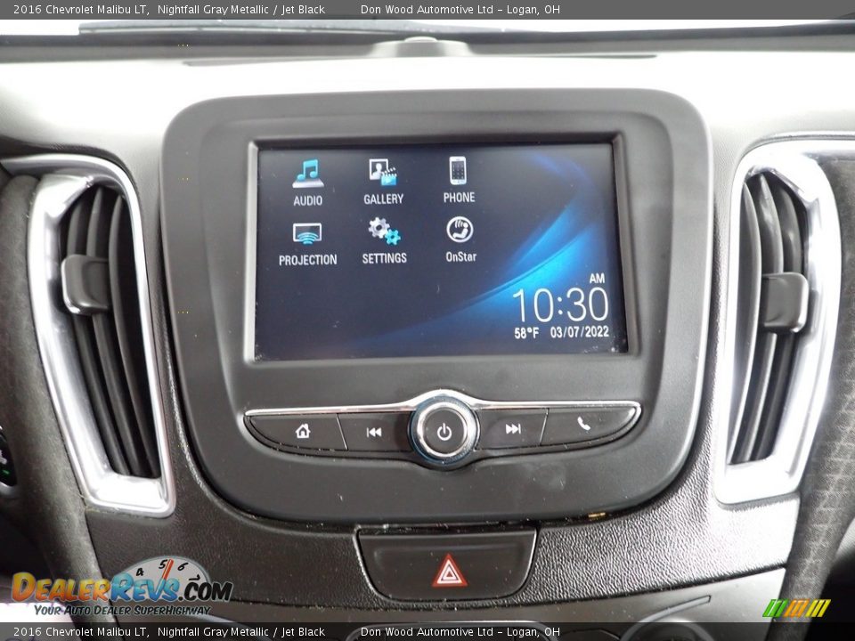 2016 Chevrolet Malibu LT Nightfall Gray Metallic / Jet Black Photo #20