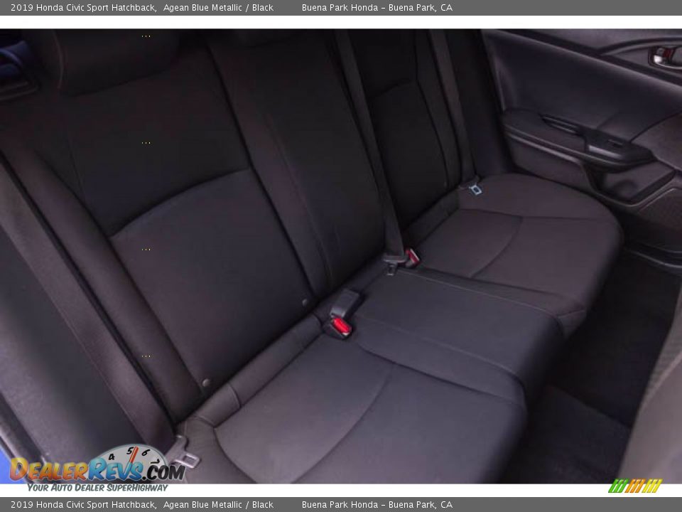 2019 Honda Civic Sport Hatchback Agean Blue Metallic / Black Photo #21