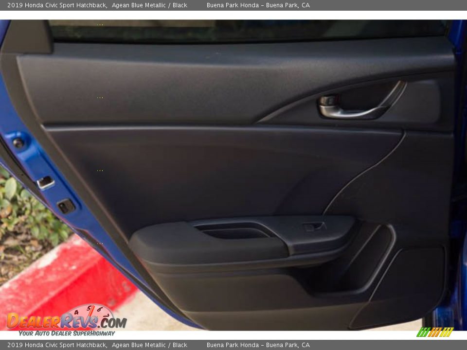 2019 Honda Civic Sport Hatchback Agean Blue Metallic / Black Photo #29