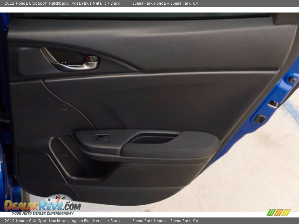 2019 Honda Civic Sport Hatchback Agean Blue Metallic / Black Photo #30