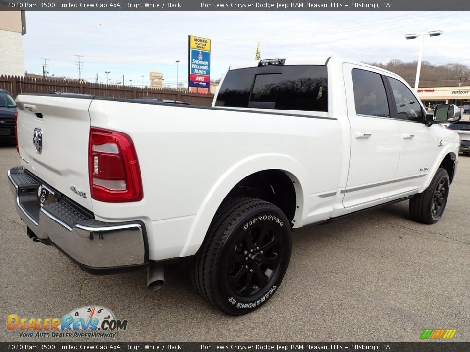 2020 Ram 3500 Limited Crew Cab 4x4 Bright White / Black Photo #5