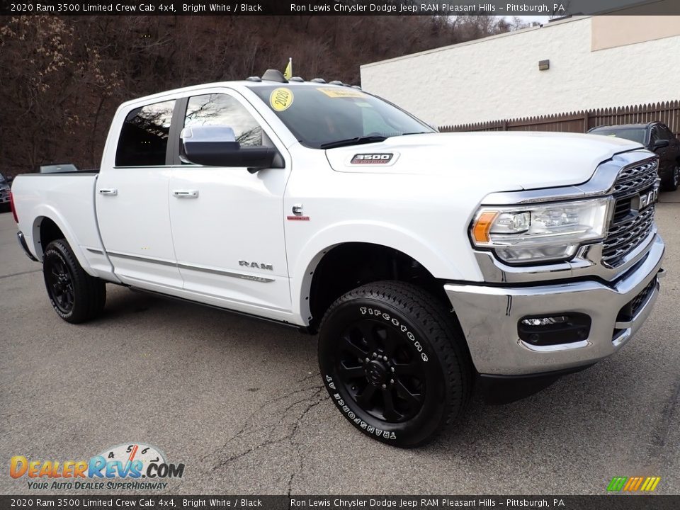 2020 Ram 3500 Limited Crew Cab 4x4 Bright White / Black Photo #7