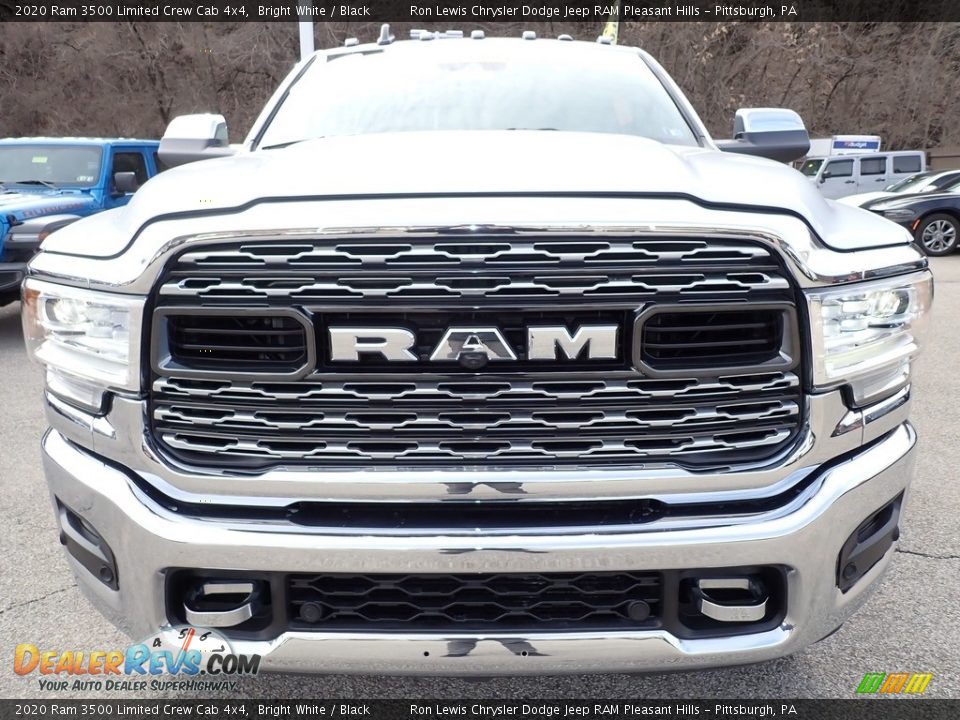 2020 Ram 3500 Limited Crew Cab 4x4 Bright White / Black Photo #8