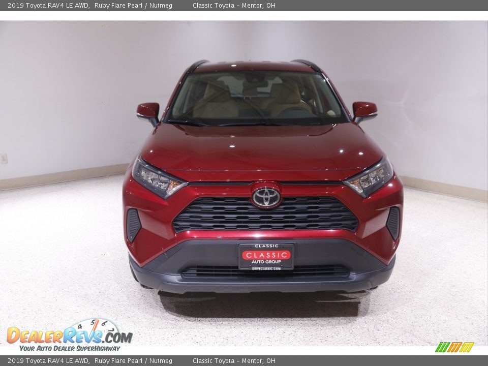 2019 Toyota RAV4 LE AWD Ruby Flare Pearl / Nutmeg Photo #2