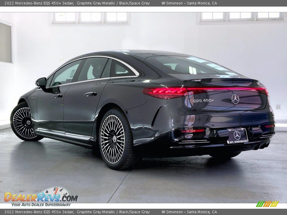 2022 Mercedes-Benz EQS 450+ Sedan Graphite Gray Metallic / Black/Space Gray Photo #2