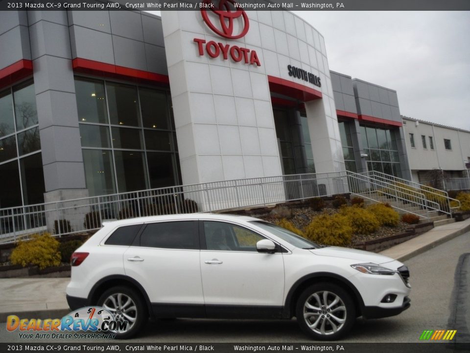 2013 Mazda CX-9 Grand Touring AWD Crystal White Pearl Mica / Black Photo #2