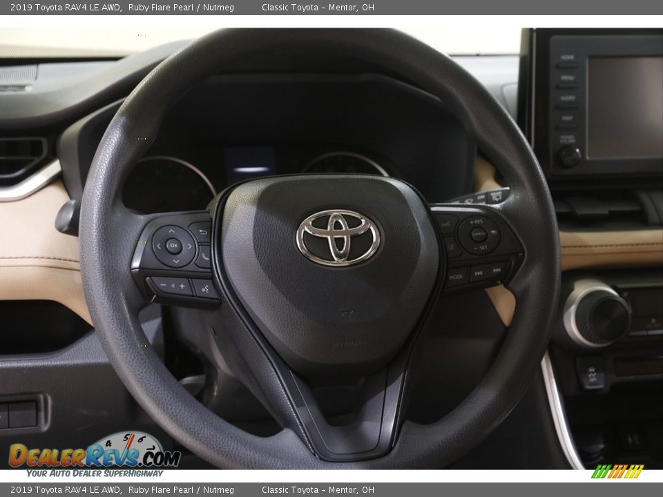 2019 Toyota RAV4 LE AWD Ruby Flare Pearl / Nutmeg Photo #7