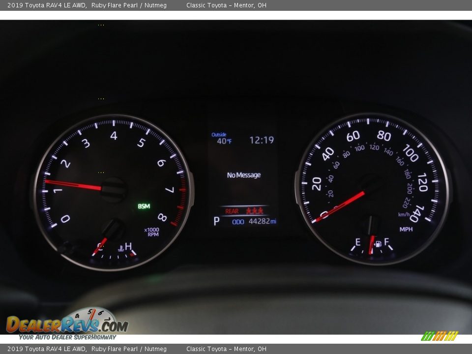2019 Toyota RAV4 LE AWD Ruby Flare Pearl / Nutmeg Photo #8