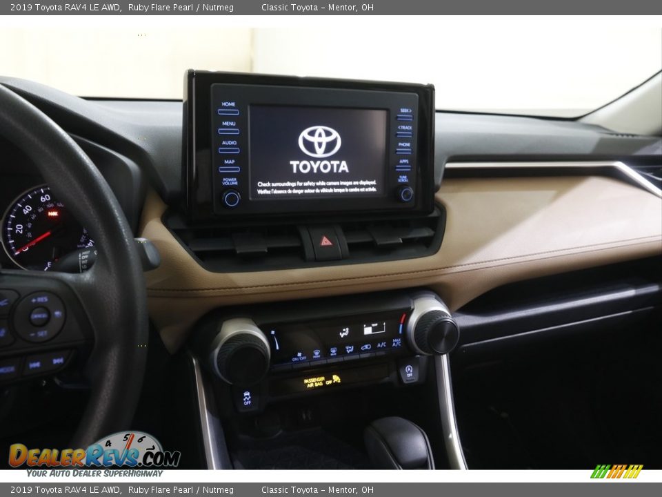 2019 Toyota RAV4 LE AWD Ruby Flare Pearl / Nutmeg Photo #9