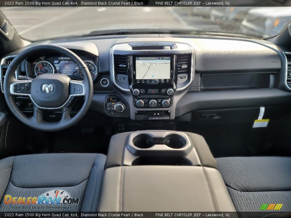 2022 Ram 1500 Big Horn Quad Cab 4x4 Diamond Black Crystal Pearl / Black Photo #10