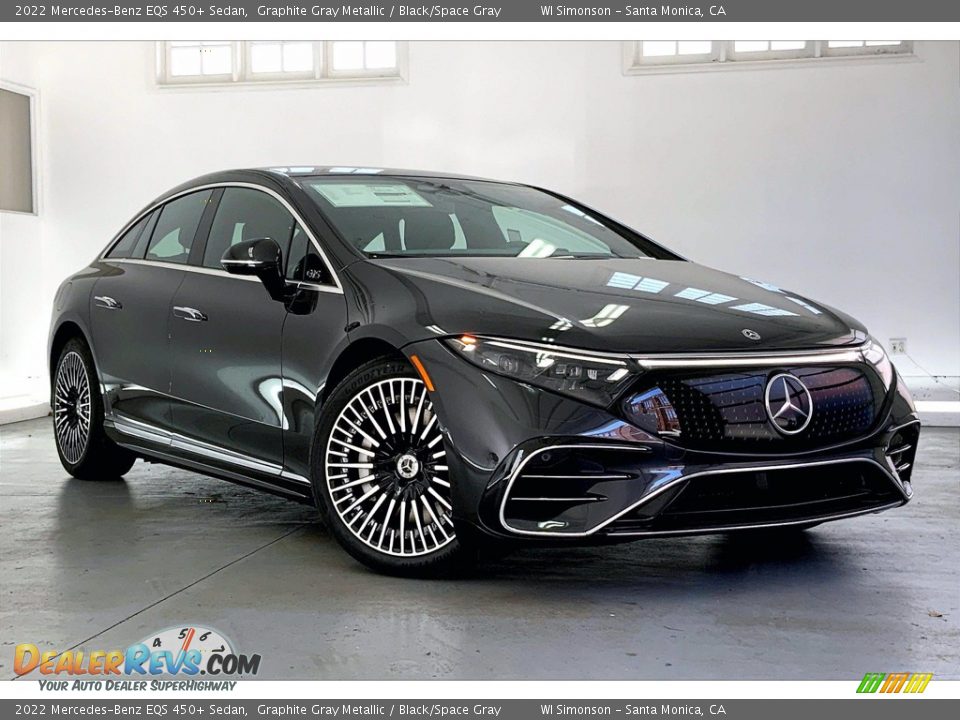 Front 3/4 View of 2022 Mercedes-Benz EQS 450+ Sedan Photo #11