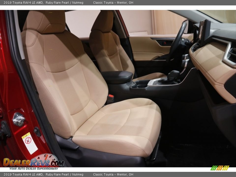 2019 Toyota RAV4 LE AWD Ruby Flare Pearl / Nutmeg Photo #14